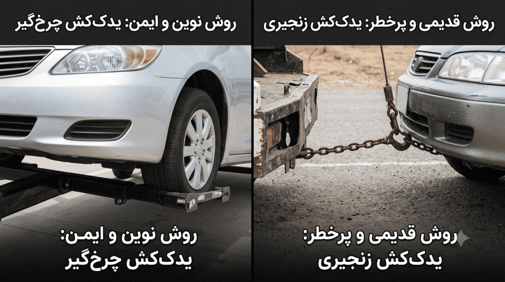 آیا یدک کش چرخگیر به سپر و جلوبندی ماشین آسیب میزند؟ 1 آیا یدک کش چرخگیر به سپر و جلوبندی ماشین آسیب میزند؟